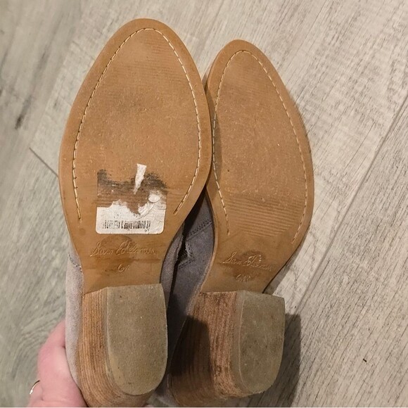 Sam Edelman Marielle Ankle Boots In grey suede 6.5 - Picture 5 of 8